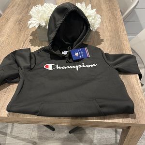Champion athletic hoodie. Size Small. Green/gray color